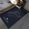 Monza Race Track Design Area Rug Suitable for use as an anti-slip game mat for living room and bedroom sofas