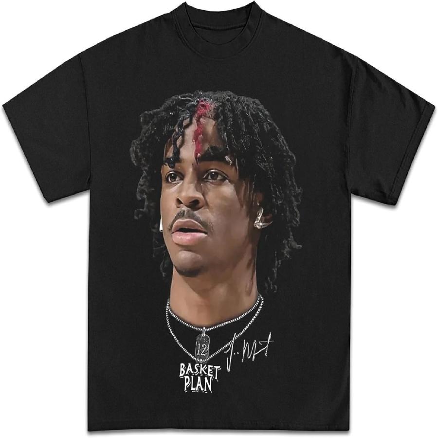 

Баскетбольна футболка з графічним принтом Basket Plan Young Ja Morant _ Важка баскетбольна футболка преміум-якості для дорослих та дітей XXXXXL чорний