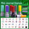 Cartoon Patterns Mini Bullet Journal Stamp Set: Home Decor, Clothes, Hats, Postcards, Notebooks, Kids' Toys