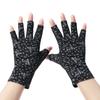 New Fashion Women's Cotton Dot Summer Fingerless Half Finger Anti-Skid Sun Protection Printing anti-UV Thin Short Driving Gloves