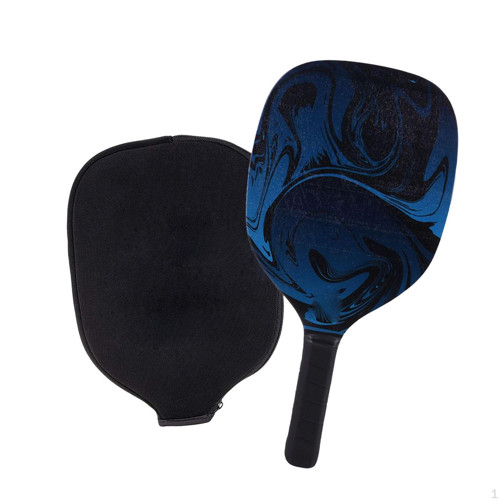 

Racquet Long Handle Portable Nonslip Grip with Protective Cover Pickleball Racket for Advanced Style A