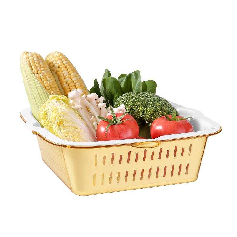 

Stackable Double-Layer Kitchen Strainer Basket