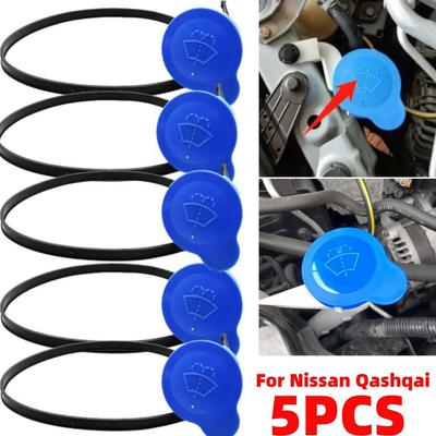 5 pezzi Tappo per serbatoio liquido lavavetri per parabrezza auto, tappo per Nissan Qashqai Dualis J10 J11