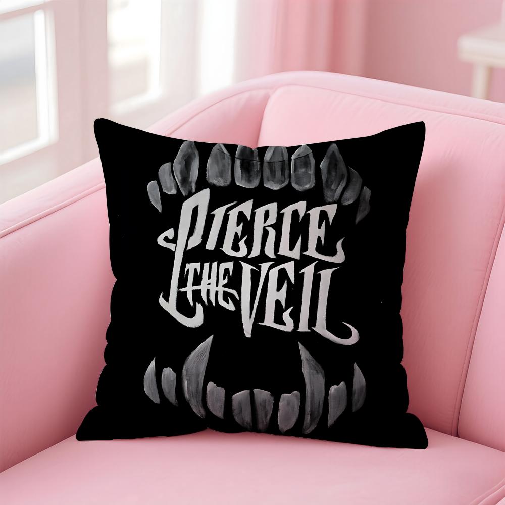 p-Pierce The Veil Cushion Cover Comfortable Reversible Pillow Cover Ideal for Car Sofa Bedroom & Beyond