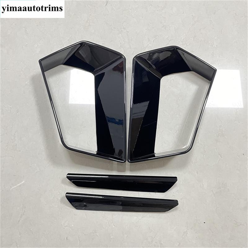 Front Bumper Fog Lamp Light Eyebrow Air Inlet Decor Cover Trim For GAC Trumpchi Empow  - 2025 Black Accessories Exterior Kit
