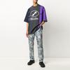 We11Done Reflective Logo Spliced Casual High Street T-Shirt Unisex T-Shirts Black WD-TP7-20-100-U-PP