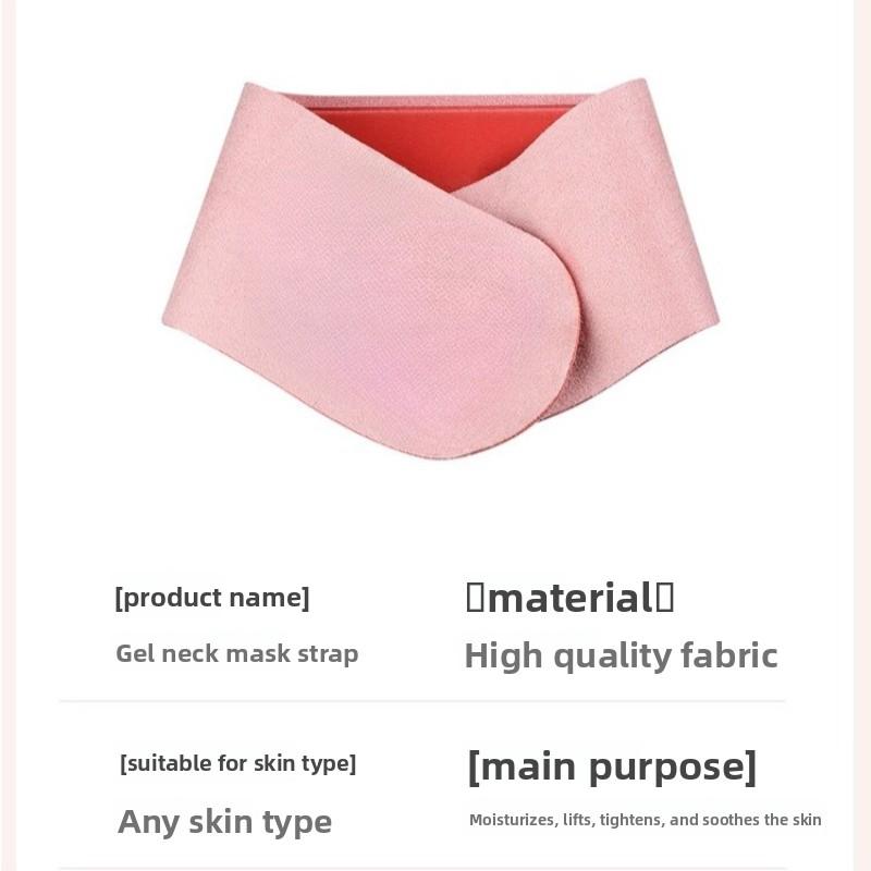 5Pcs Silicone Nursing Neck Pad Strap Tightening Reusable Gel Spa Neck Mask Moisturizing Nourishing Neck Lift SkinCare Wholesale