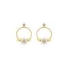 Luxenter 18k Gold-plated Earrings with Brilliant Zircons - Ilju