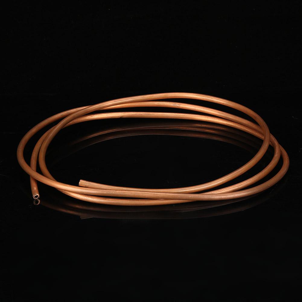 2m T2 Soft Copper Coil Tube Pipe ID 4mm OD 6mm Thickness 1mm for Refrigeration