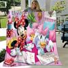 1pc Minnie Mouse Printing Blanket for All Season, Unisex Cartoon Blanket, Office Blanket, Lunch Rest Blanket