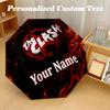 The Cure Automatic 8‑ribs Umbrella, Custom Name Text Personalized Folding Umbrella Rain Sun Gift