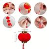 30pcs Mini Velvet Red Lanterns DIY Lucky Hanging Decor for Weddings 2026 Chinese New Yea Spring Festival Home Theme Party Decor