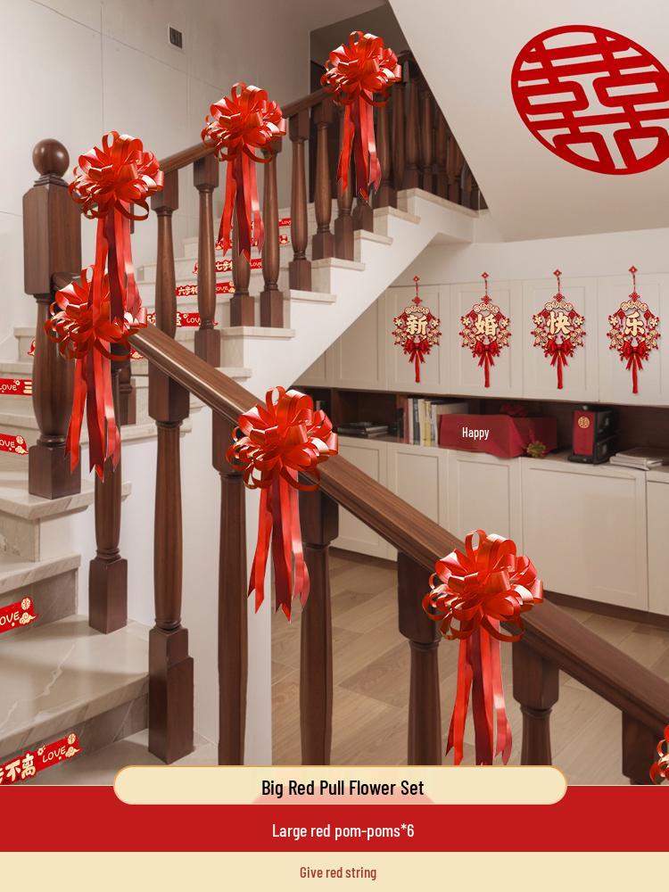 Creative Wedding Stair Handrail Decoration Set