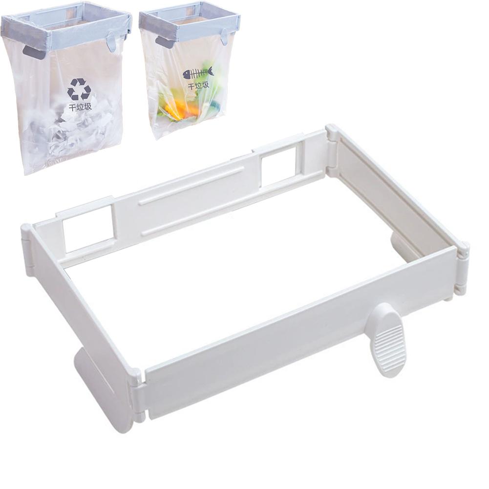 1pcs Garbage Hanging Bag Kitchen Trash Storage Rack Bag Hook Scouring Pad Dry Shelf Holder Kitchen Organizer Dish Rack