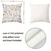 1 Pieces Floral Patterned Throw Pillow For Home Decor Polyester pillowcase, sofa decorative cushion cov Headboard Pillow