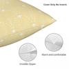 Federa Dulux Giallo Limone Ghiacciato Poliestere Lino Velluto Stampata con Zip Federa Decorativa Copricuscino per Divano