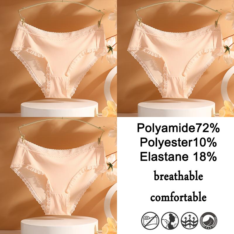 

FINETOO сексуальное женское нижнее белье кружевные края трусики бесшовные трусики с низкой талией сексуальные трусики 4 цвета облегающие удобные трусики XL&Set