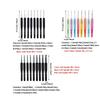8/9Pcs Ergonomic Handle Crochet Hooks Kit Silicone Soft Handle Aluminum Crochet Crochet Needles Set DIY Handmade Craft Anti-rust