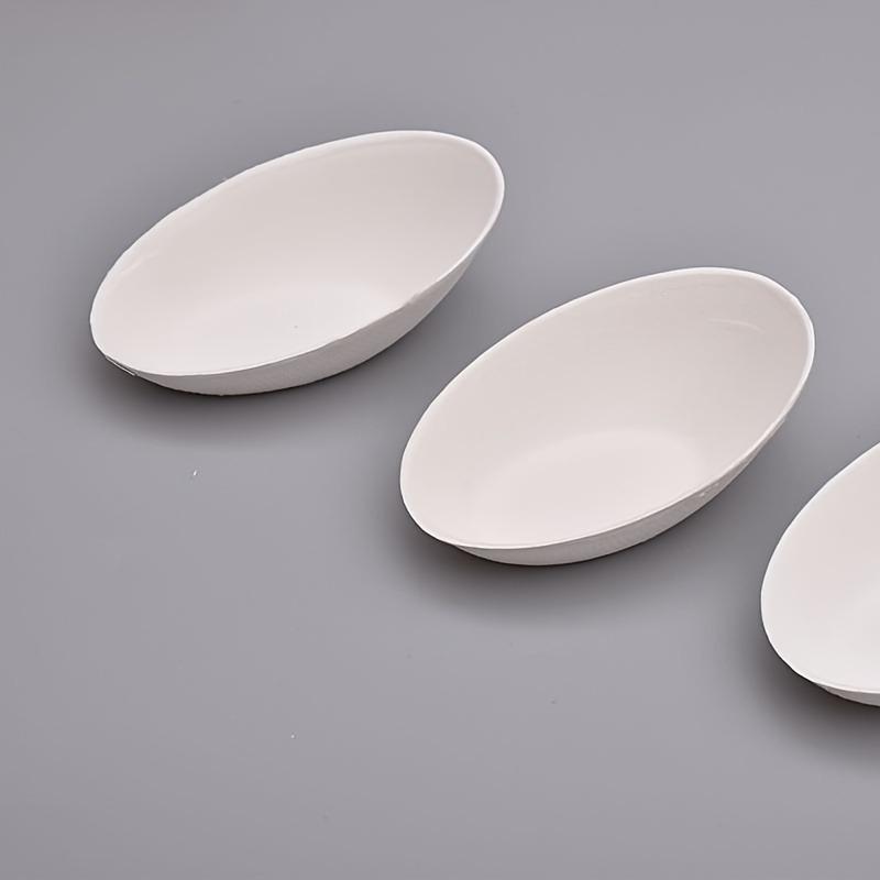 25Pcs Economy Pack Super Mini Disposable Sugar Cane Syrup Cake Salad Plates for Kitchen Restaurants Dipping Saucer Plates New