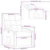 VidaXL Recliner, Relaxation Chair with Backrest, Seat with Footrest, Living Room TV Armchair, Modern, Grey 371727