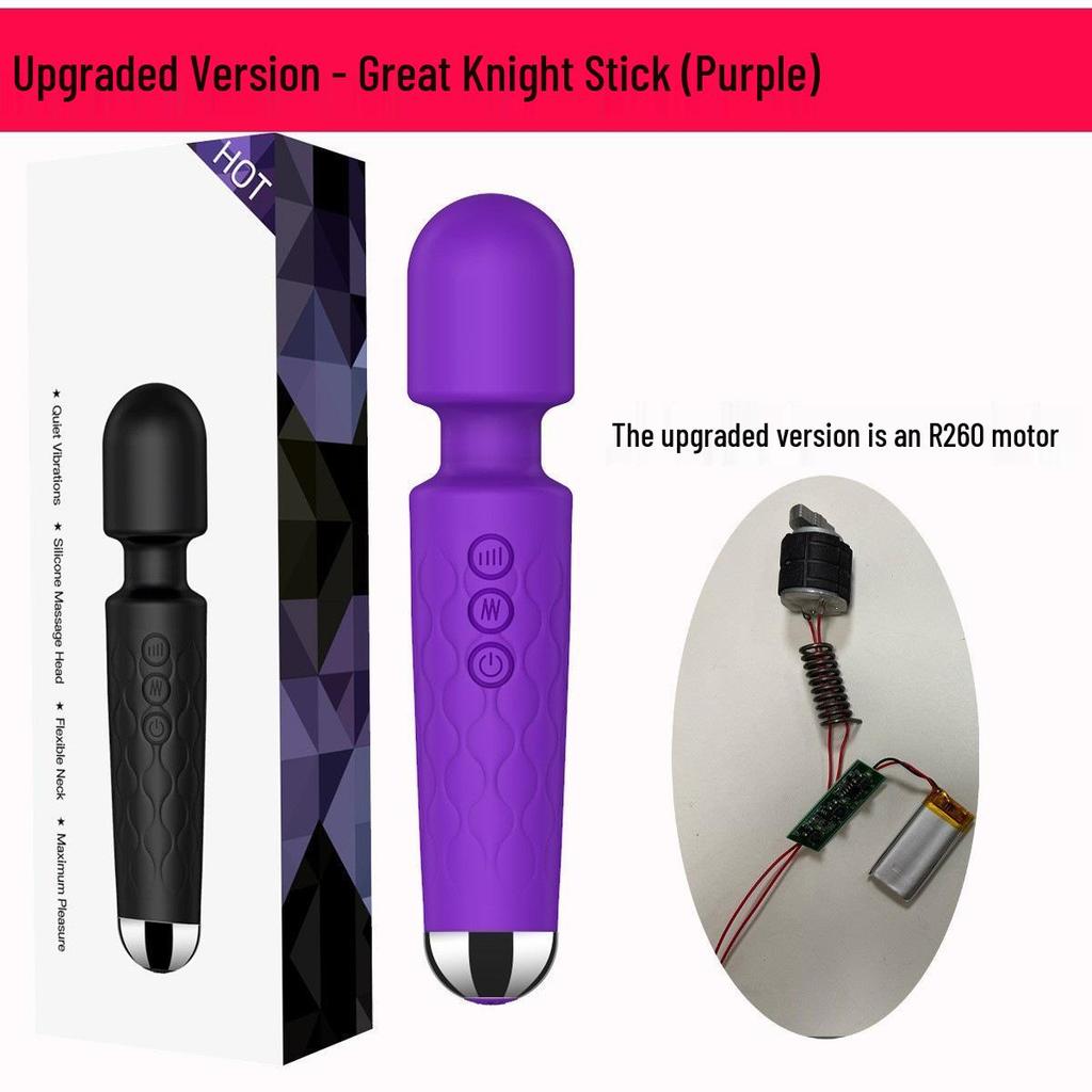 Mehrfrequenz-Erdbeben-Ritter-Vibrator für Frauen - Starker Massage-AV-Stick Erwachsenen-Sexspielzeug