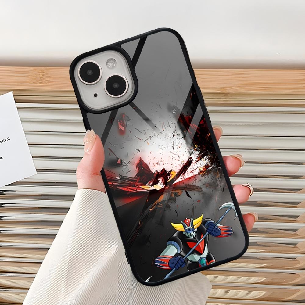 UFO ROBO GRENDIZER GOLDORAK Phone Case For Iphone 15 Pro Max 14 12 11 13 Mini 16 8 7 Plus X Xs XR PC+TPU Back Cover