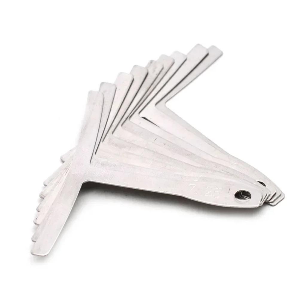 9PCS /set Guitar fingerboard curvature polishing measuring ruler fingerboard curvature ruler repair tool