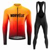 2026 Morvelo Autumn Cycling Jersey Set Men Long Sleeve Bike Clothing MTB Uniform Maillot Ropa De Ciclismo Sports Bicycle Bib Pants