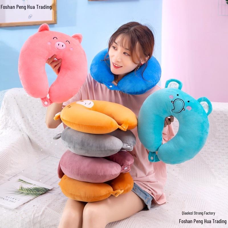 Animal Cartoon U-shaped Pillow - Cute Souvenir Gift for Kindergarten or Birthday