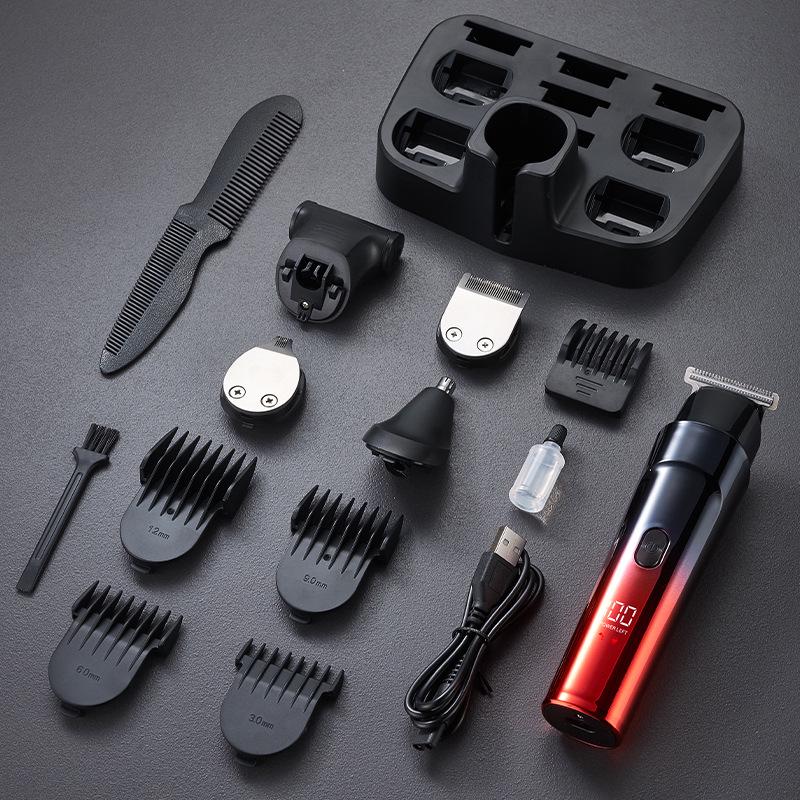 Rechargeable Electric Hair Clipper & Male Razor Set - Home Shaving & Self-Cut Tool