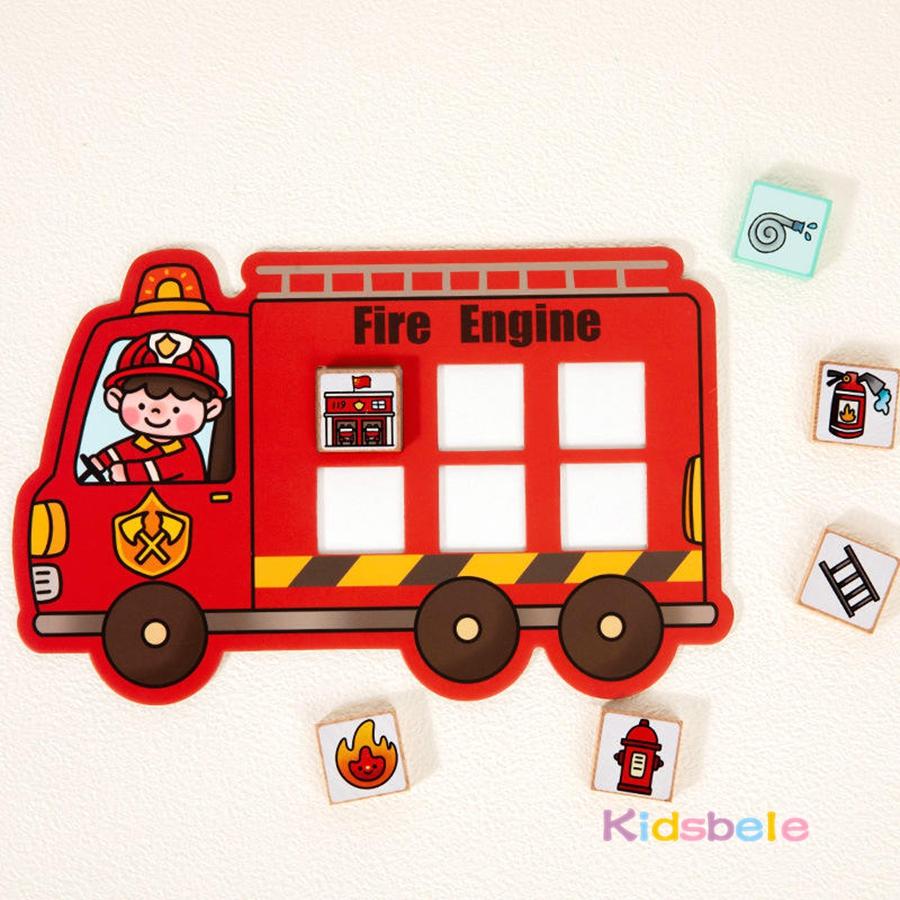 Montessori Vehicle Theme Matching Puzzle Toy /Animal Homes Matching Card Games Develops Cognition & Coordination For Toddlers