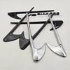 2pcs 3D ABS Vent Fender Trim Emblem Blade V8 BITURBO 4MATIC Logo Car Sticker Fender Badge For Mercedes Benz E300 E400 E53S E63S