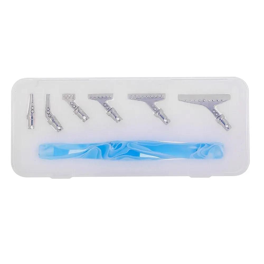 

5D Resin Diamond Painting Pen With Alloy Replace Pen Heads Point Drill Pen DIY Craft Nail Art Tool Diamond Painting Accessories небо синє кольору