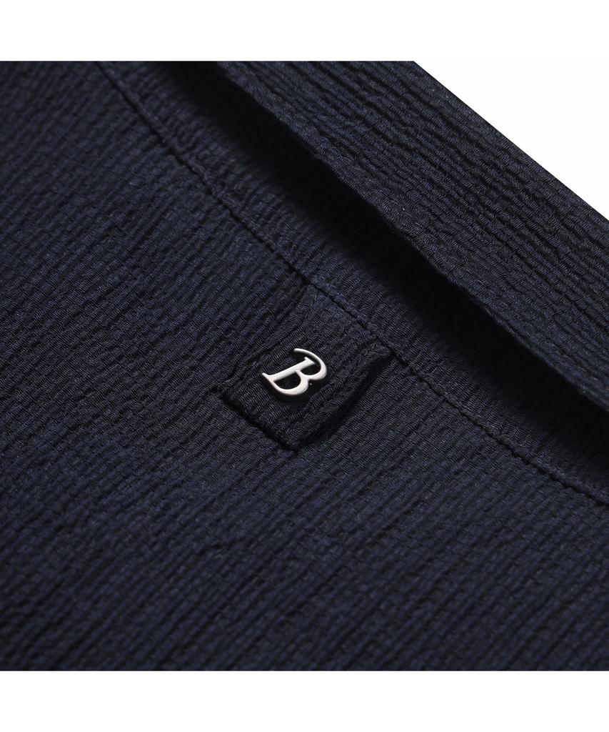 BRENTWOOD [Very Comfortable] Crease Polo Neck T-Shirt Brtam26911Nyx