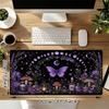 1Pc Purple Fantasy Garden Gaming Mouse Pad Keyboard Desk Mat Non-slip Rubber Lock Edge Waterproof Computer Mousepad for Office Home Decor Ey14