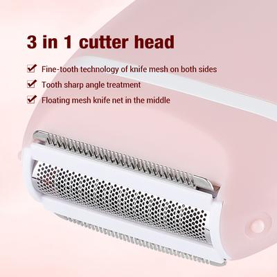 Elektrischer Mini-Rasierer Haarentferner für Damen Schmerzloser Bikini-Trimmer Sicherer Rasierer für Bein Arm Achsel Intimbereich Weiblicher Epilierer