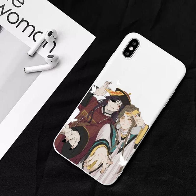 Anime Grandmaster Mo Dao Zu Shi MDZS Phone Case for iPhone 11 12 13 Mini Pro Xs Max 8 7 6 6S Plus X XR Solid Candy Color Case