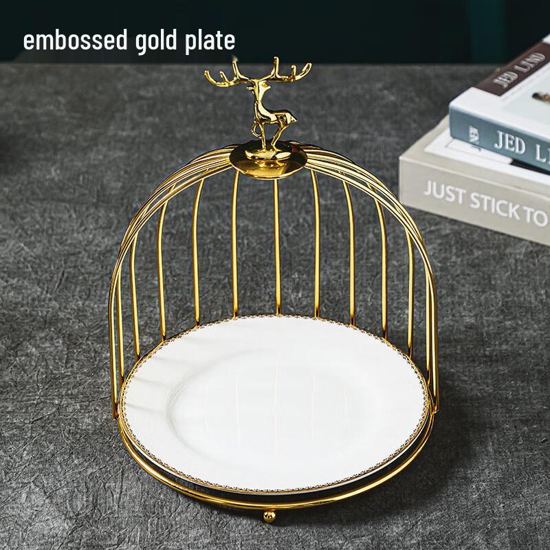 Европейская фарфоровая одноярусная подставка для торта