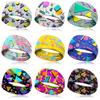 Retro Fashion Print Breathable Sports Headband for Travel, Parties, Yoga, and Running
