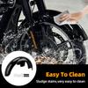 Gloss Black Wrap Front Fender Mudguard 19" 21" 23" For Harley Touring Electra Street Glide Road King Ultra Baggers