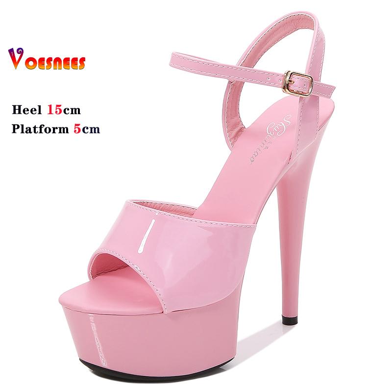 Womens Shoes 15 CM 6inchs Pole Dance Shoes Stripper High Heels for Women Sexy Show Shoes Sandals Party Platform Wedding Footwear