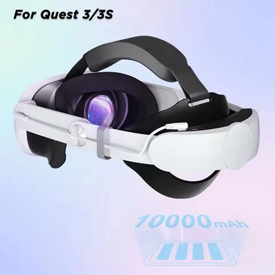 12000mAh Battery Comfort Head Strap For Meta Quest 3/Quest 3s Replacement Elite Strap 18W Charging Enhanced Playtime and Support