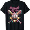 Respect The Drip Baseball Home Plate Ice Cream Dripping T Shirt
