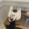 Trendy French-inspired Fashion Handbag 2024 Sweet Pink Bow Pu Shoulder Bag