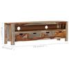 TV Stand 130 X 30 X 40 Cm Solid Acacia Wood