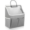 Wall Hanging Storage Bag Cotton Linen Hanging Storage Basket with Pockets Over the Door Organizer Wall File Organizers Desktop Organizer Basket For