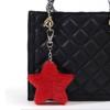 Plush Five-pointed Star Keychain Car Keyring Backpack Handbag Charm Pendant