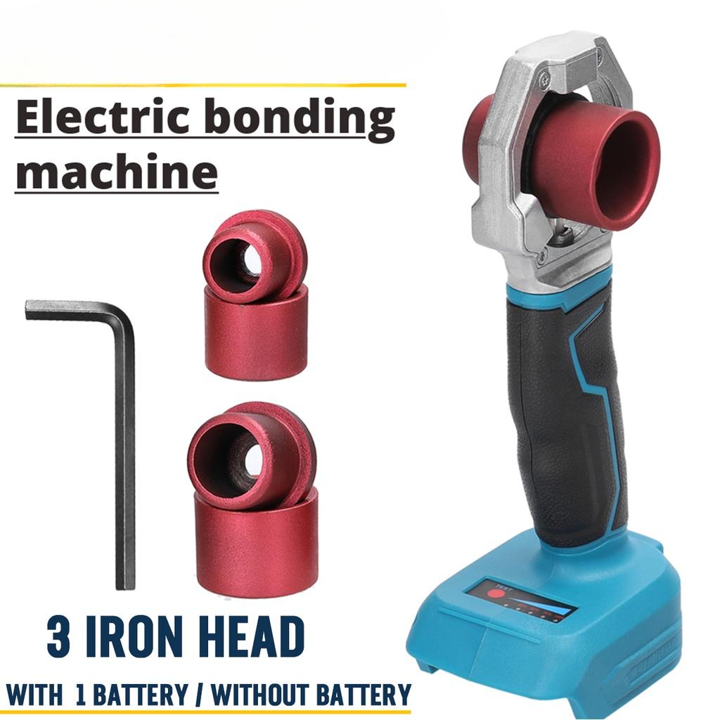 

Беспроводной аппарат для сварки PPR труб 120 Вт, пластиковая сварочная машина, аккумуляторный аппарат горячего расплава со сменными головками, питание от аккумулятора 18 В 2*Batteries