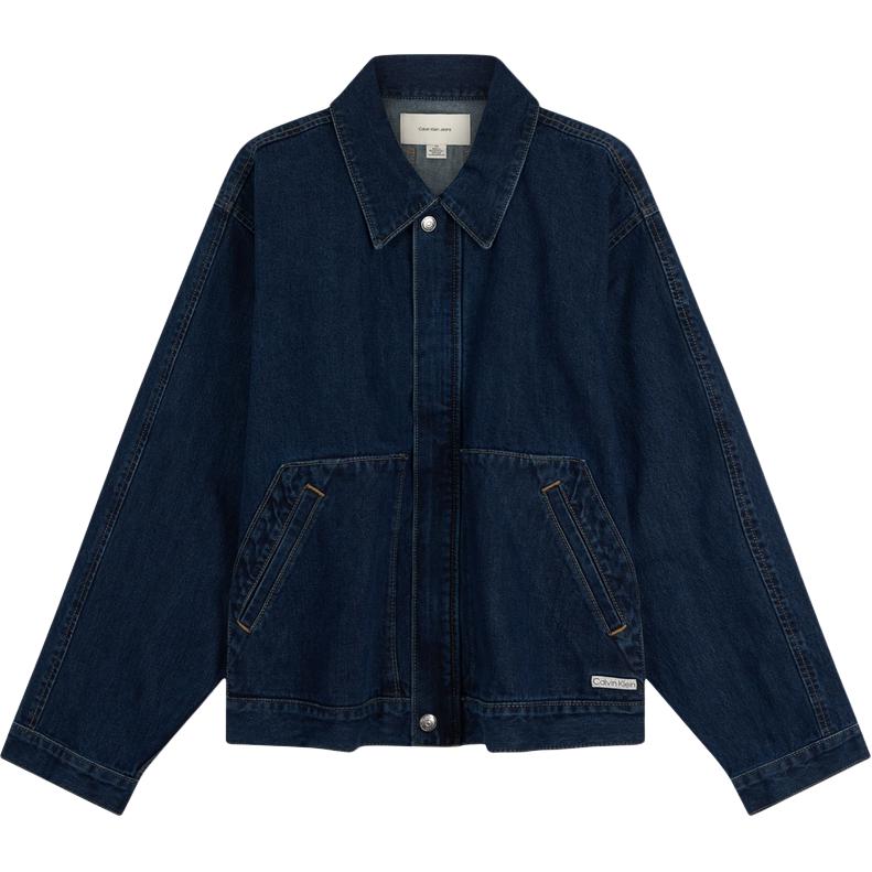 

Calvin Klein American Vintage Cotton Workwear Loose Denim Jacket Men Jacket 4RD743G L