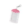 Fruit Strawberry Acrylic Photocard Holder with Keychain Card Protective Case  Card Decor